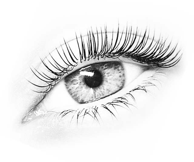 صورة بالأبيض والأسود للعين