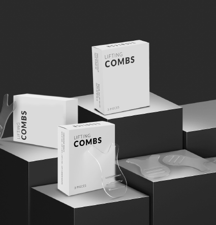 Nanolash Lifing Tools placed on black cubes